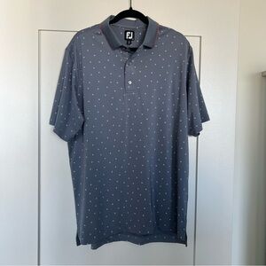FootJoy Charcoal Polo with Subtle Pattern